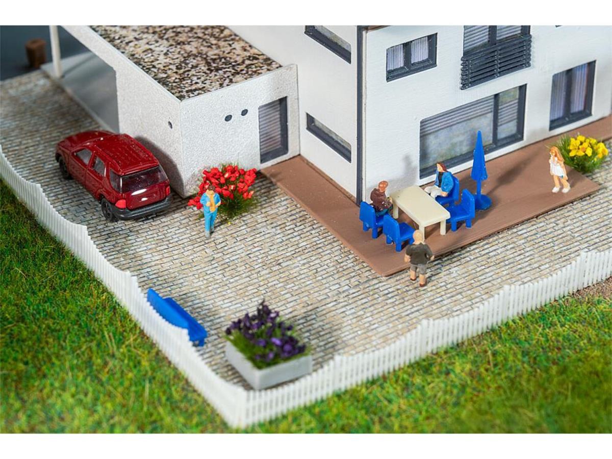 Faller FA272314 Mottled Grey Cobblestones Premium Road Film N Gauge