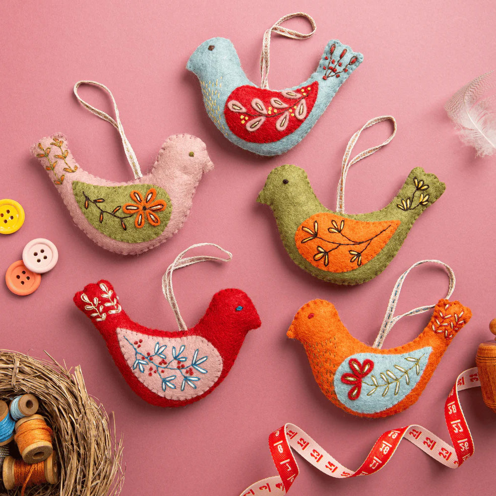 Corinne Lapierre Folk Birds Felt Craft Kit