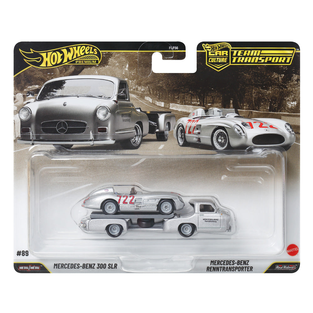 Hot Wheels Team Transport Mercedes Benz 300 SLR Uhlenhaut Mattel JHX90