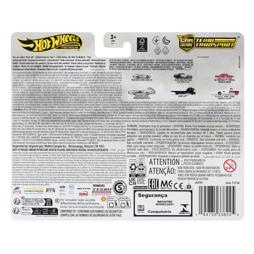 Hot Wheels Team Transport Mercedes Benz 300 SLR Uhlenhaut Mattel JHX90