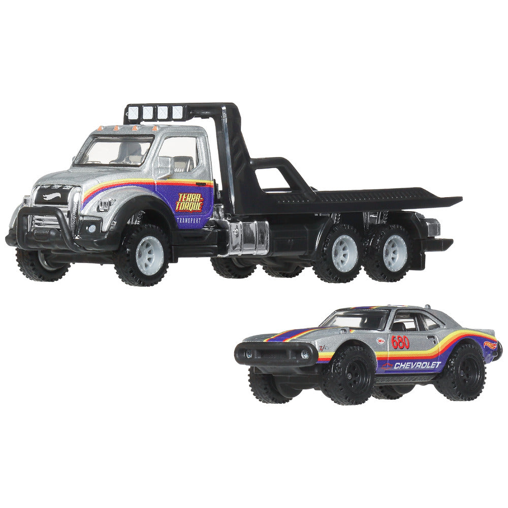 Hot Wheels Premium Team Transport Off Road Murica Flat Bed Age 3+ Mattel JHX93 - image 2