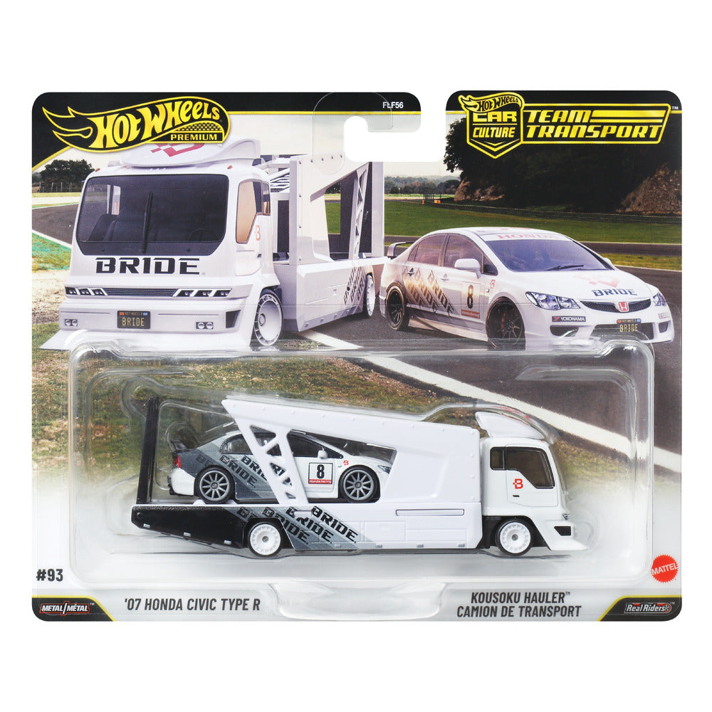 Hot Wheels Premium Team Transport Honda Civic Type-R FD2 Age 3+ Mattel JHX94