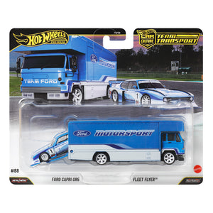 Hot Wheels Team Transport: Ford Capri GR5 & Fleet Flyer JHX89 #88