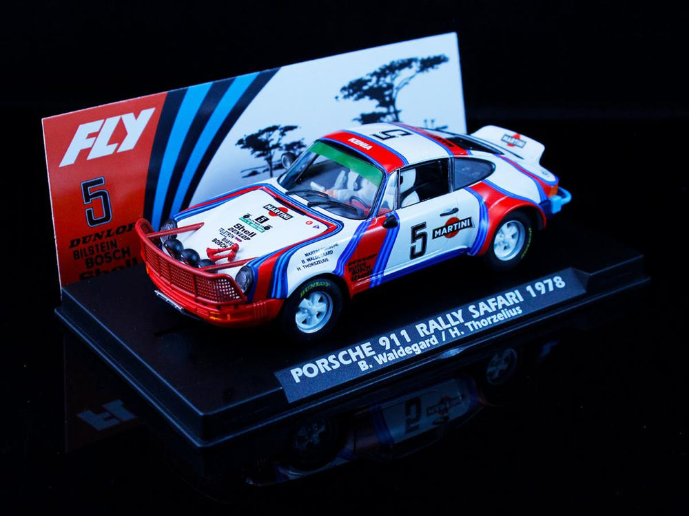 Fly Car Model P911 Rally Safari 1978 SW Weathered FLYA2100AR 1:32 Slot Car
