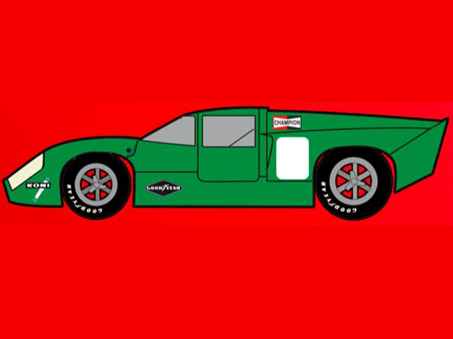 Fly Car Model Racing EVO3 T70 Green FLYR2007R3 1:32 Slot Car