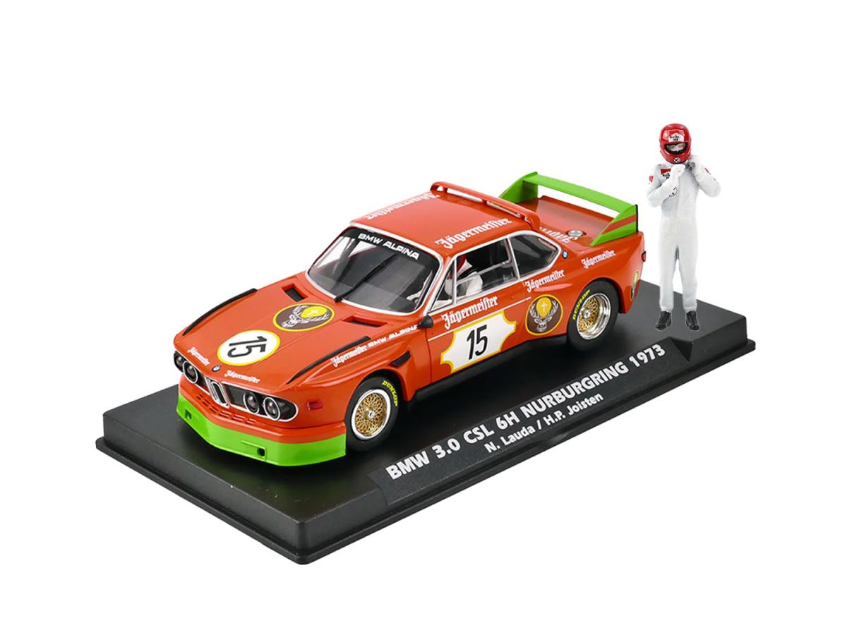 Fly Car Model BMW 3.0CSL Jagermeister w/Niki Lauda Figure 1:32 V2001F