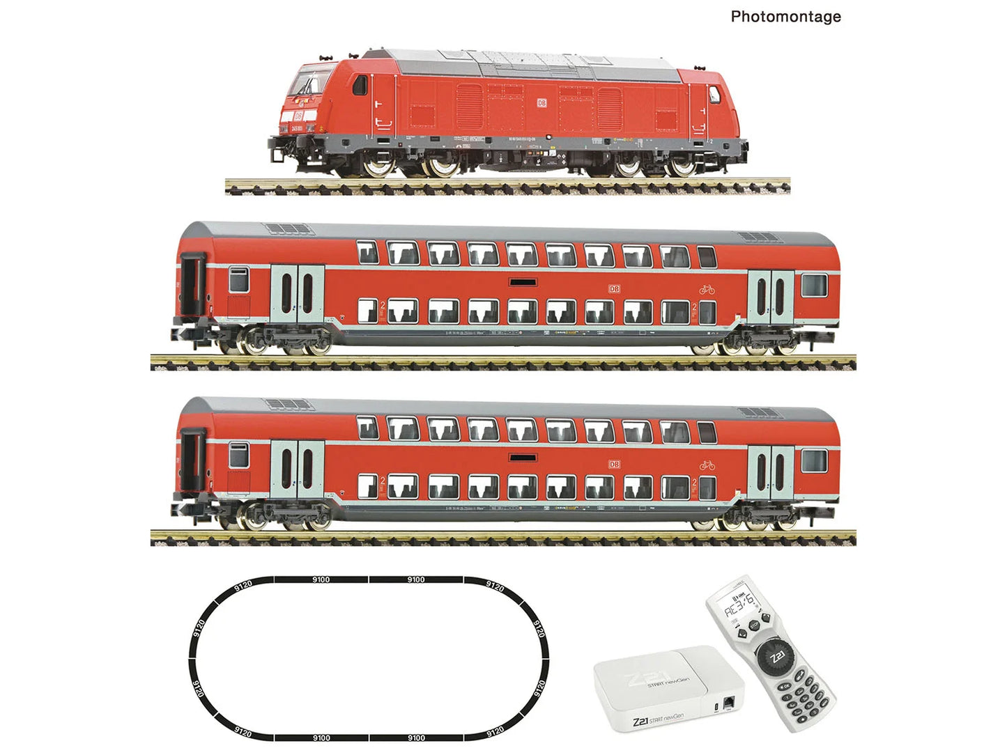 Fleischmann DBAG BR245 Diesel Passenger Train Set VI DCC FM5170006 N Gauge