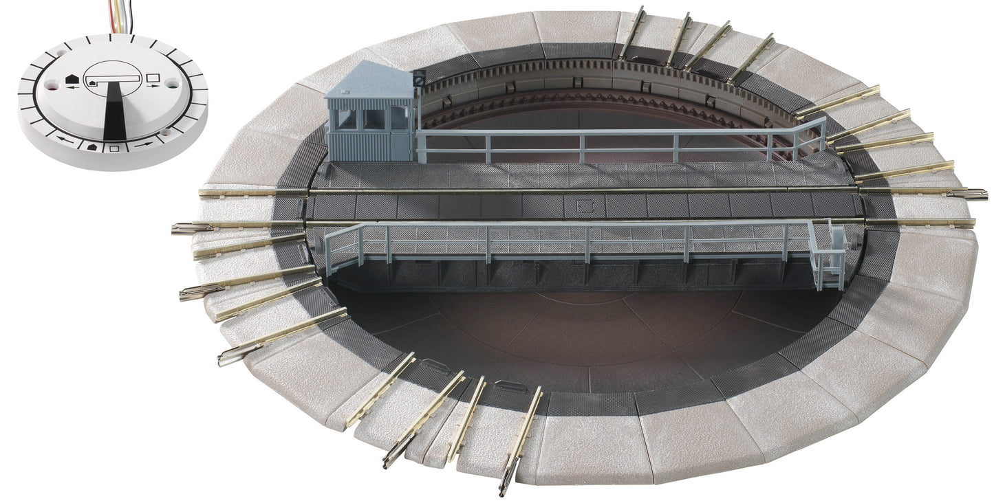 Fleischmann Profi Track Electrically Operated Small Turntable FM6154 HO Gauge