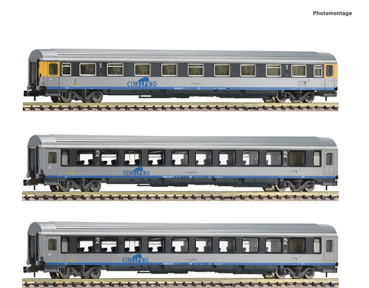 Fleischmann Cisalpino A/B/B Coach Set (3) V N Gauge FM6260019