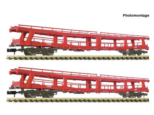 Fleischmann OBB DDm Car Transporter Set (2) VI N Gauge FM6260049