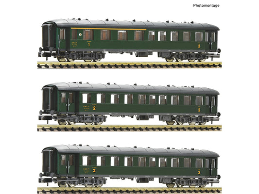 Fleischmann SNCF Abmyf/Bmyf 1st/2nd Class Coach (Set of 3) III FM6260067 N Gauge