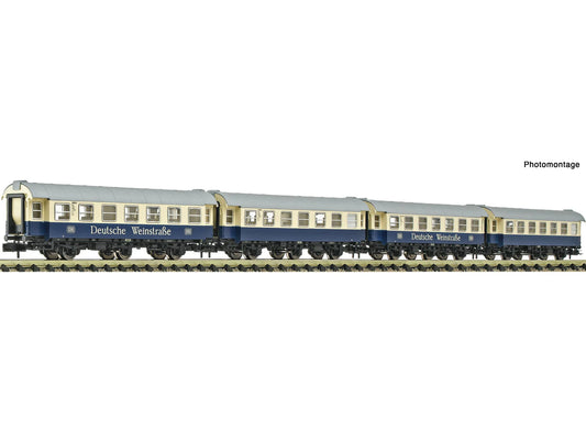 Fleischmann DB B3yg761 Deutsche Weinstrasse Coach Set (4) IV N Gauge FM6260098