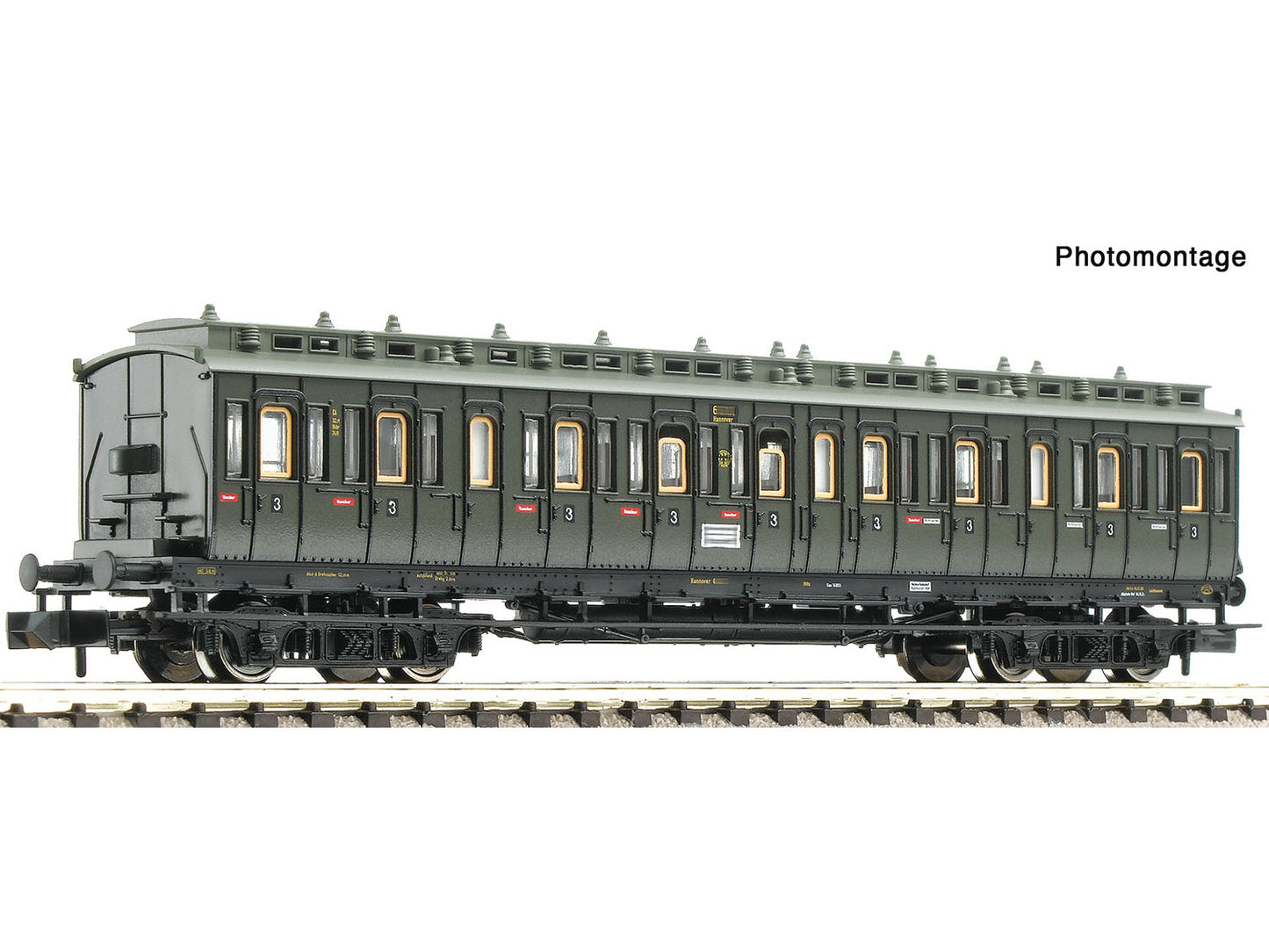 Fleischmann DRG C4 pr04 3rd Class Compartment Coach II N Gauge FM6260101