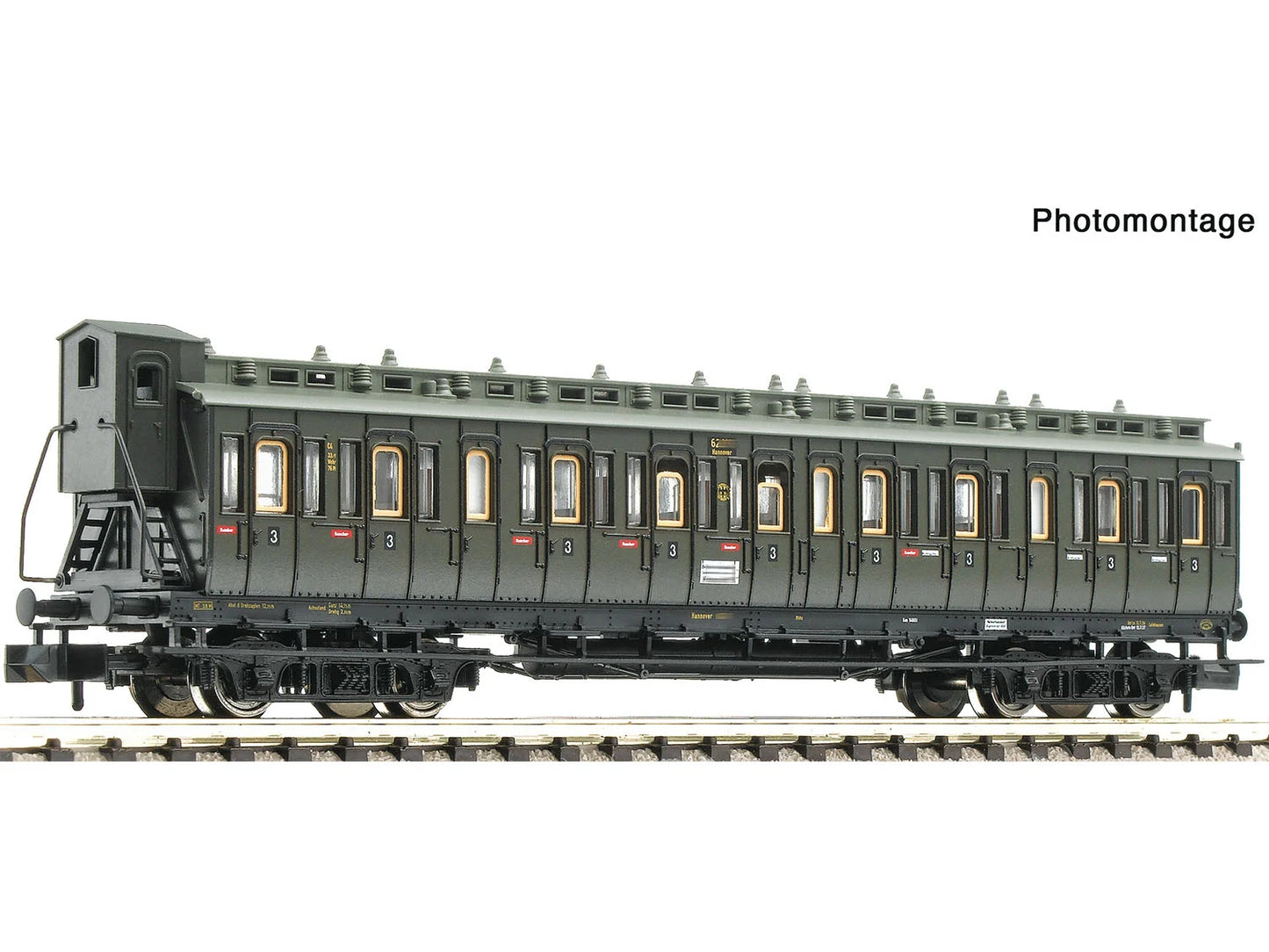 Fleischmann DRG C4 pr04 3rd Class Compartment Coach II N Gauge FM6260102