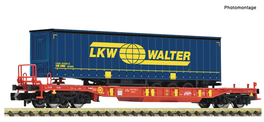 Fleischmann DBAG Sdgmns33 T3 Pocket Wagon LKW Walter Trailer Load VI N Gauge FM6660008