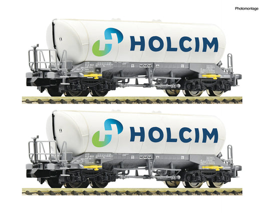 Fleischmann Holcim Uacns Bogie Silo Wagon Set (2) VI N Gauge FM6660047