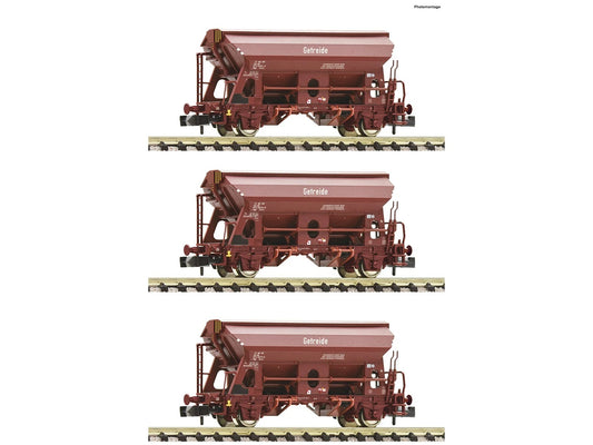 Fleischmann DR Tdgs Swivel Roof Hopper Wagon Set (3) IV FM6660071 N Gauge