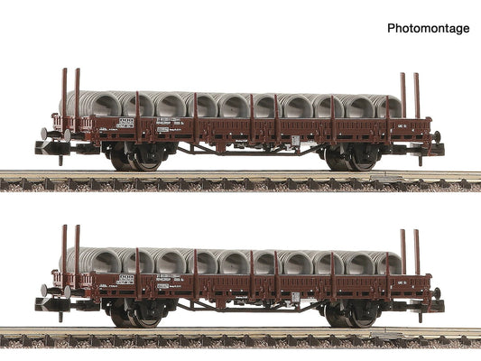 Fleischmann OBB Ks Swivel Bogie Stake Wagon w/Wire Reel Load Set(2pcs)IV N Gauge