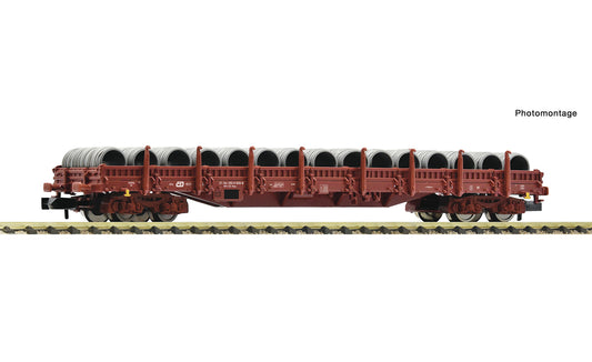 Fleischmann CD Res Low Sided Bogie Stake Wagon w/Wire Reel Load V FM6660078 N