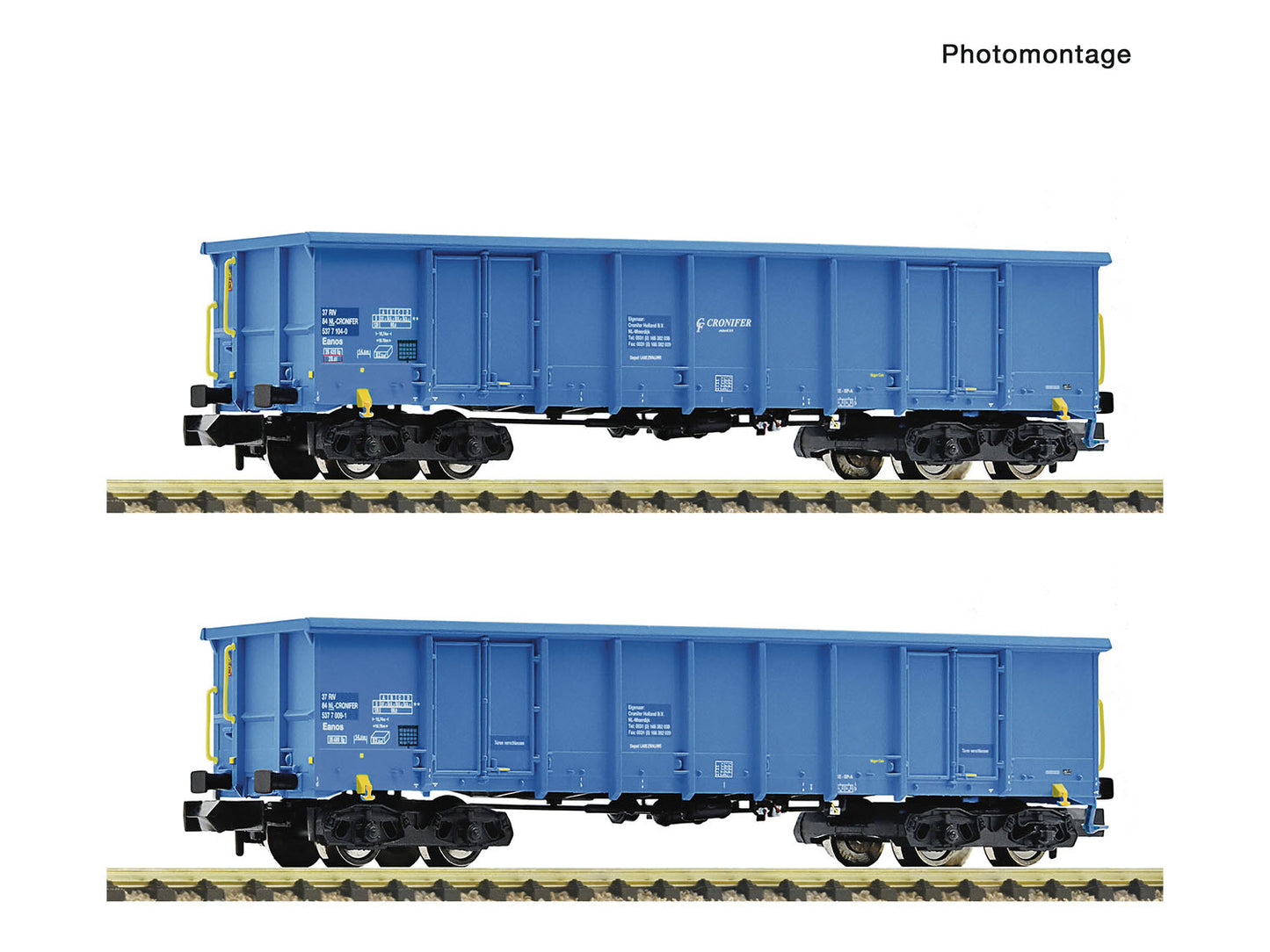 Fleischmann NS Eanos Gondola Set (2) VI FM6660095 N Gauge