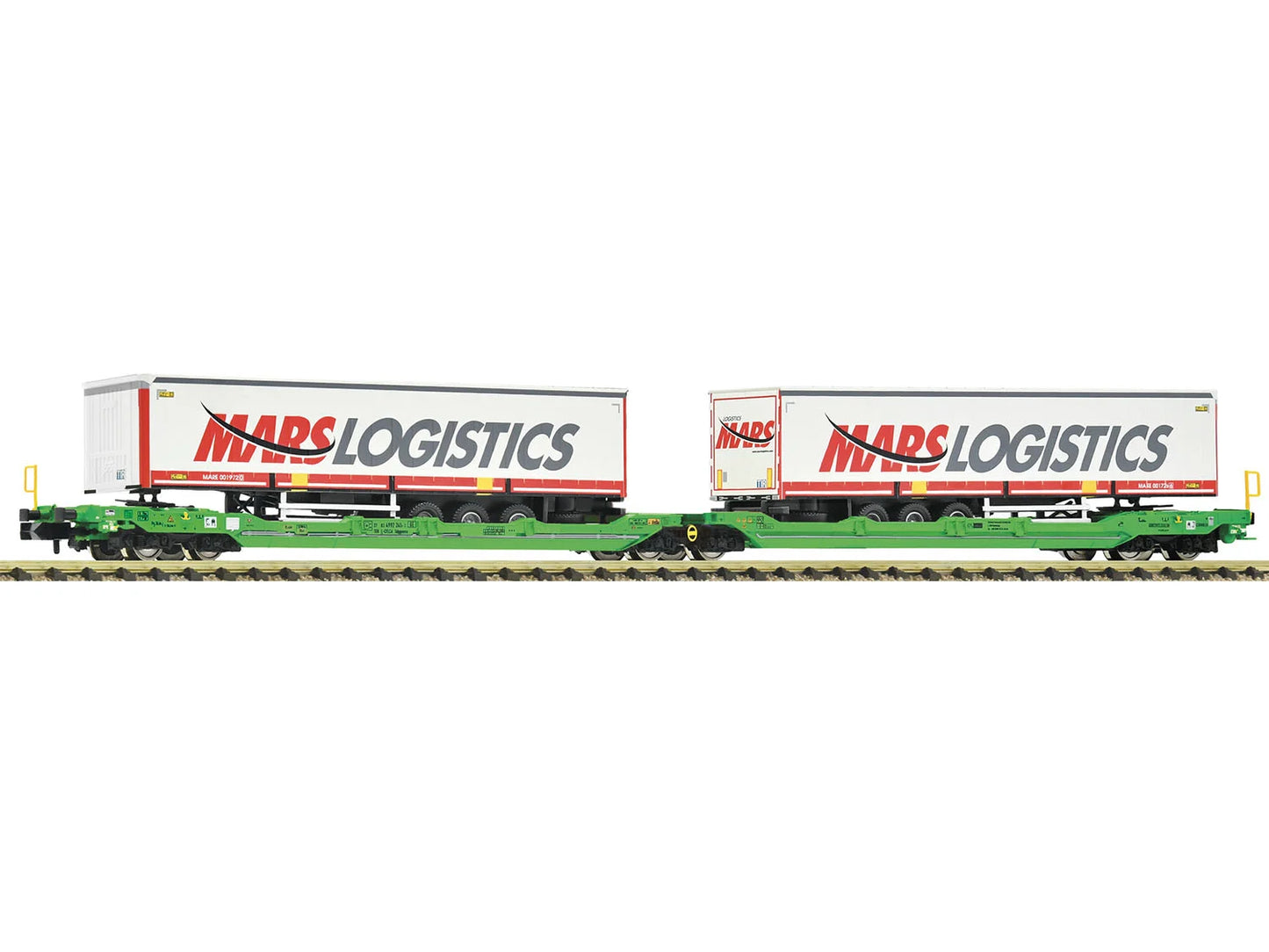 Fleischmann CFL Cargo T3000e Dbl Pocket Wagon w/Mars Log. Trailers VI FM6660102