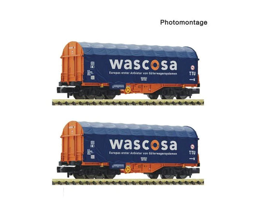 Fleischmann Wascosa Shimmns Sliding Tarpaulin Wagon Set (2) VI FM6660105 N Gauge