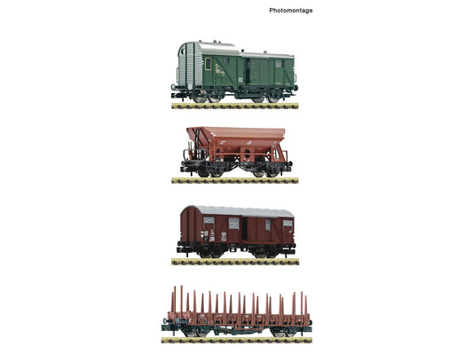 Fleischmann DB Pwg/Otmm64/Gmhs53/Rms Wagon Set (4) III FM6660119 N Gauge