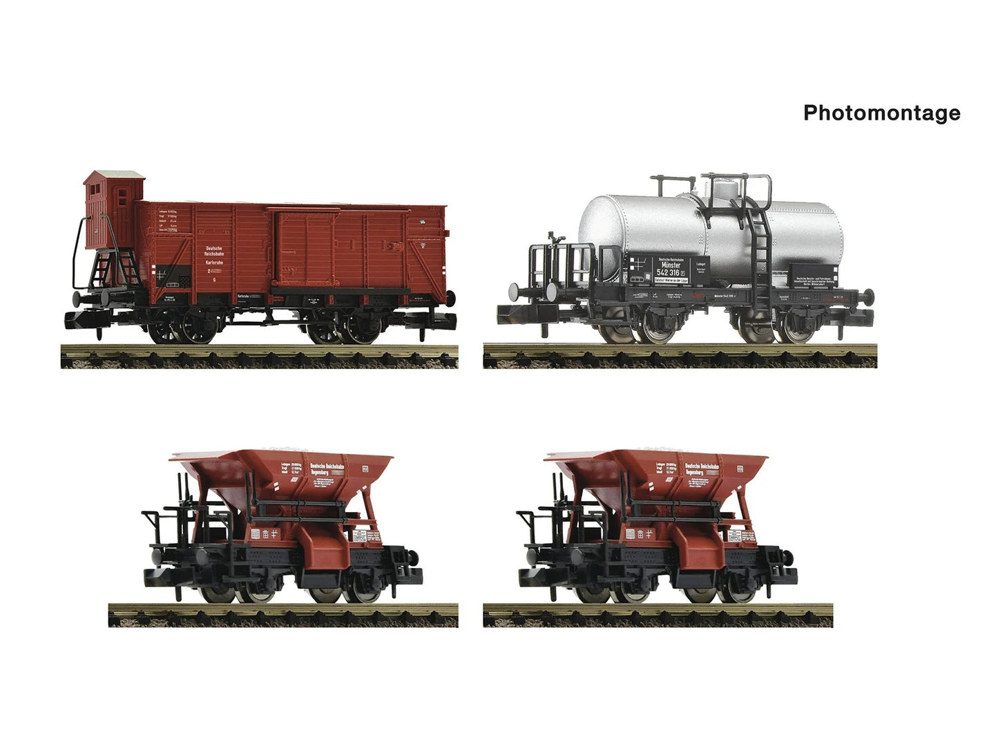 Fleischmann DRG Wagon Set (4) II FM6660120 N Gauge