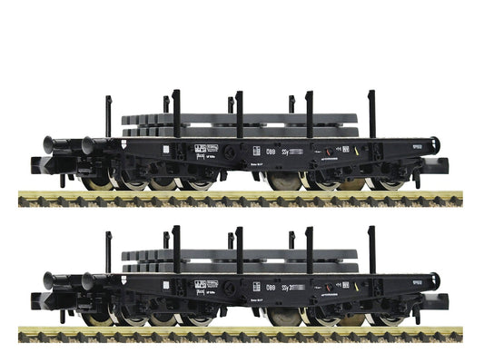 Fleischmann OBB Ssy Heavy Duty Flat Wagon w/Slab Load Set (2)III 6660134 N Gauge