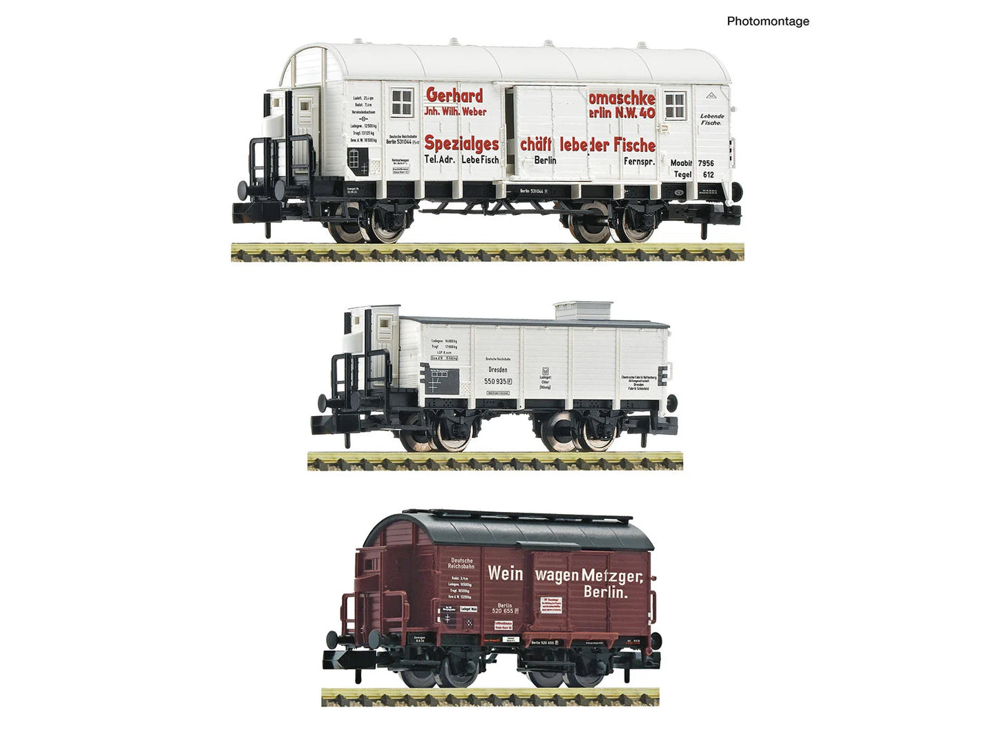 Fleischmann DRB Mixed Goods Wagon Set (3) II N Gauge FM6660148
