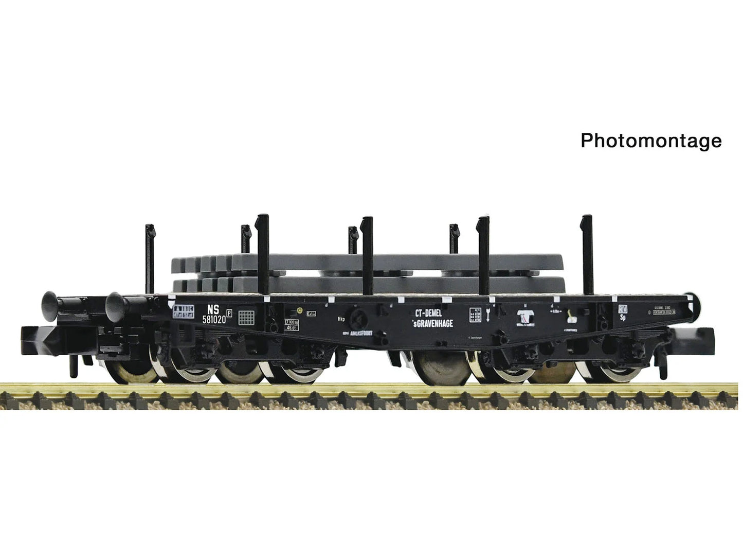 Fleischmann NS S Heavy Duty Bogie Flat Wagon w/Slabs Load III N Gauge FM6660162