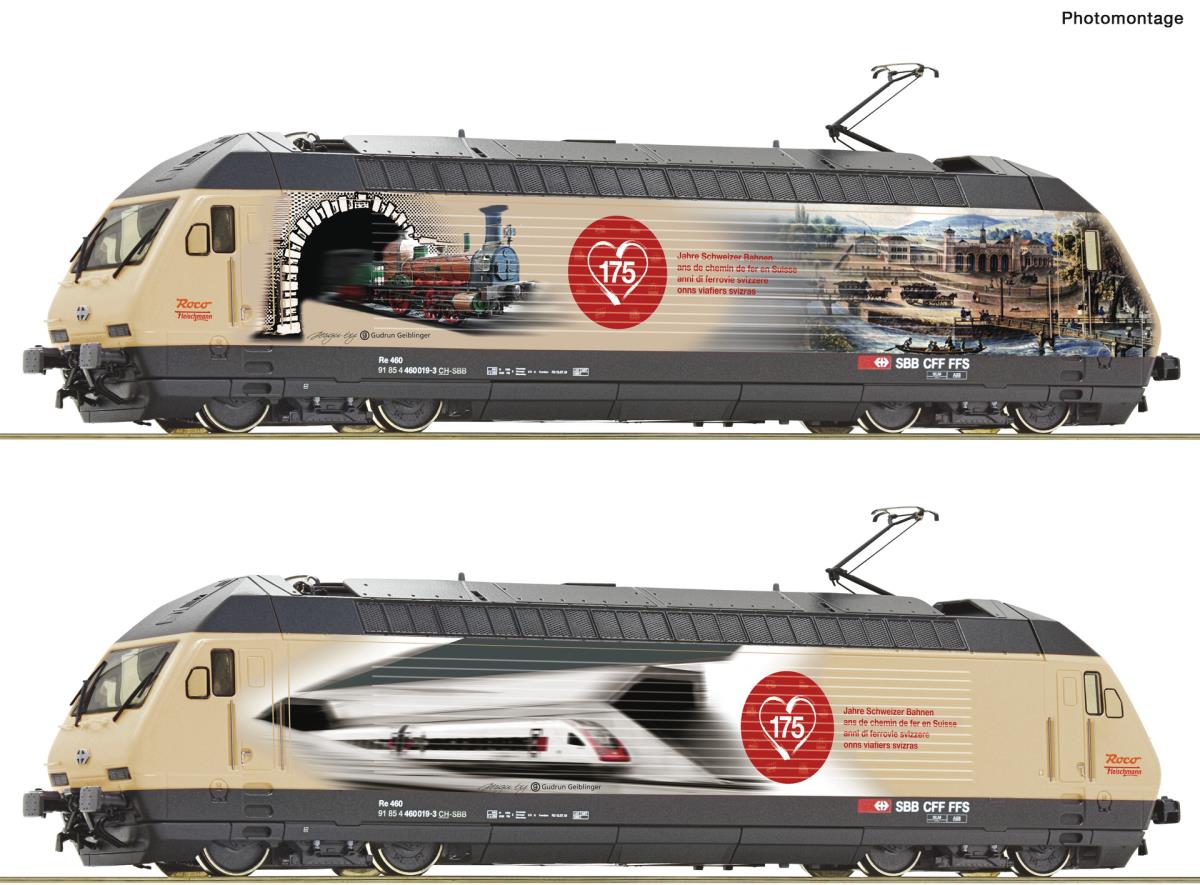 Fleischmann 731369 SBB Re460 019-3 175y Swiss Rail Electric VI DCC-Sound N Gauge