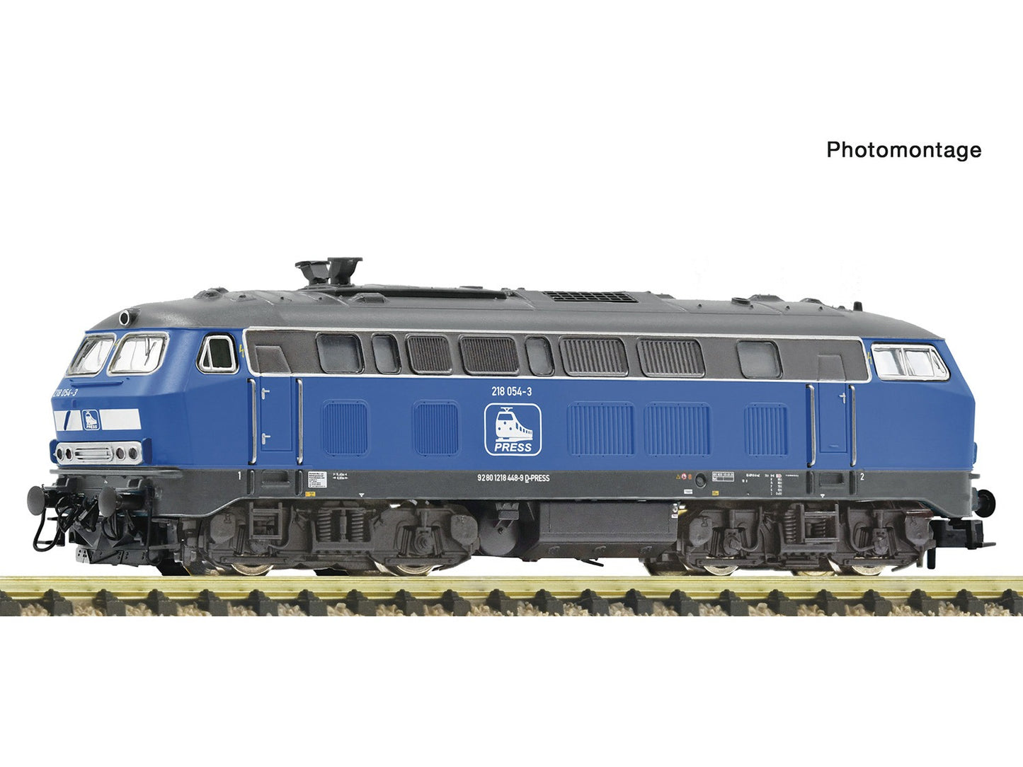 Fleischmann Press BR218 054-3 Diesel Locomotive VI (DCC-Sound) FM7370022 N Gauge