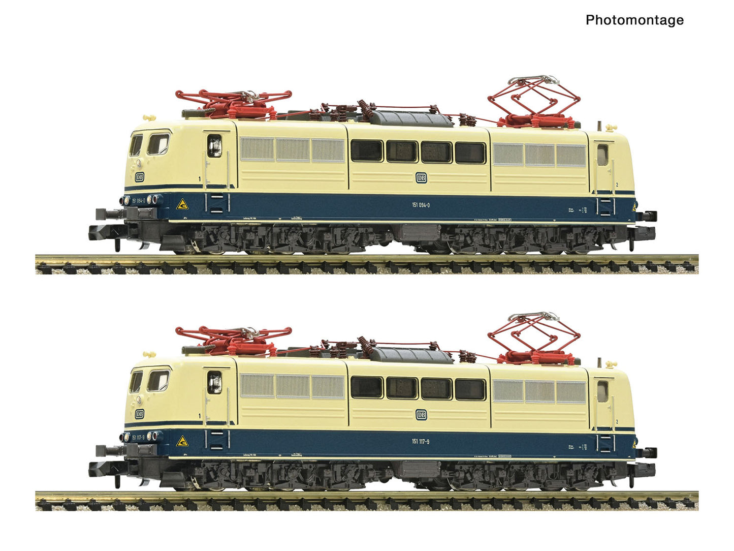 Fleischmann DB BR151 Electric Locomotive Set (2)  IV FM7560076 N Gauge