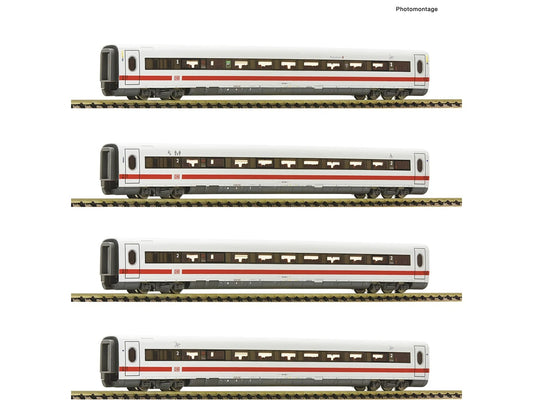 Fleischmann DBAG ICE2 BR402 Intermediate Coach Set (4) VI FM7760004 N Gauge