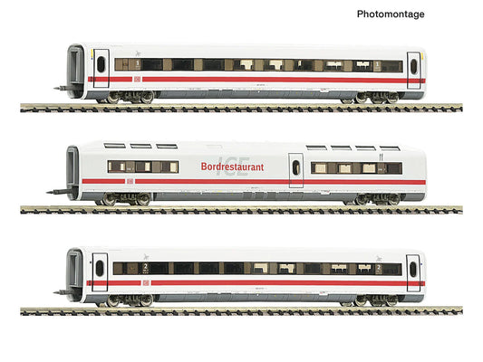 Fleischmann DBAG ICE1 30yr Intermediate Coach Set (3) VI N Gauge FM7760014