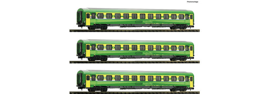 Fleischmann Gysev Eurofima Coach Set (3) VI FM814439 N Gauge