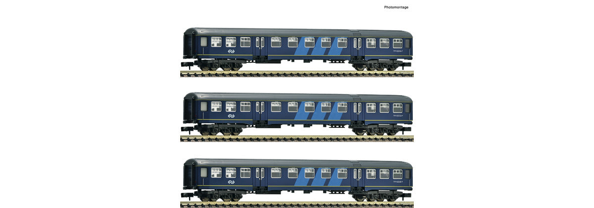 Fleischmann NS Plan W Coach Set (3) IV FM814713 N Gauge