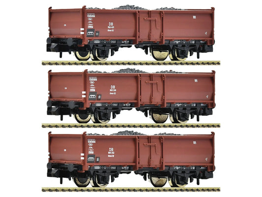 Fleischmann DB Omm52 Open Wagon w/Coal Load Set (3) III N Gauge FM820530