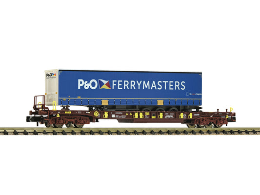 Fleischmann 825061 AAE T3 Pocket Wagon w/P&O Ferrymasters Container Load VI N