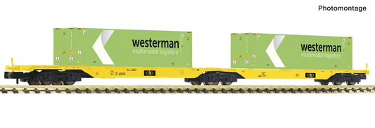 Fleischmann 825342  CLIP Double Container Carrying Wagon VI N Gauge