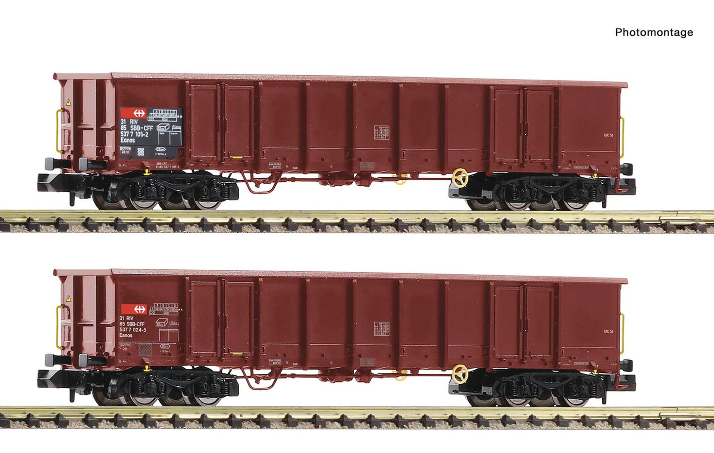 Fleischmann 830252  SBB Gondola Set (2) V N Gauge