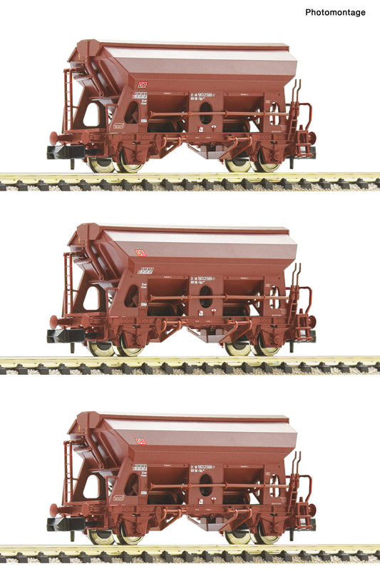Fleischmann DBAG Tds928 Swivel Roof Wagon Set (3) V FM830358 N Gauge