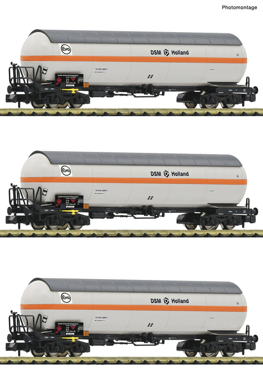 Fleischmann DB Zaga Bogie Gas Tank Wagon Set (3) V N Gauge FM849119