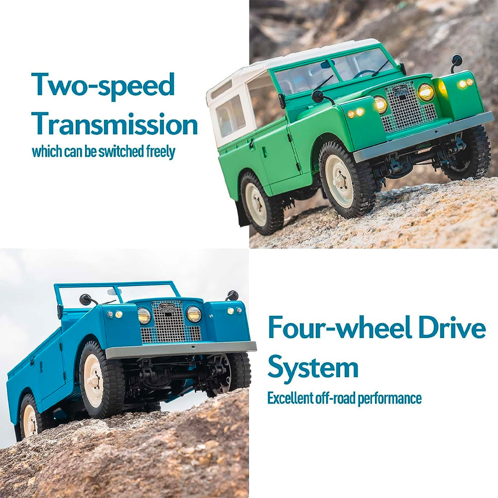 FMS Land Rover Series II 1:12 RTR RC Car - Blue FMS11202RTRBU