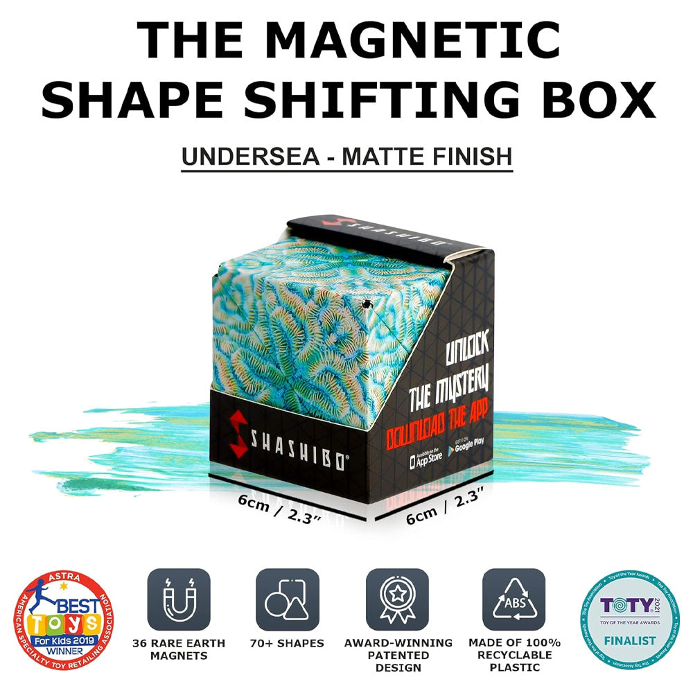 Shashibo: Undersea - Mysterious Magnetic Puzzle Box - Over 70 Shapes!