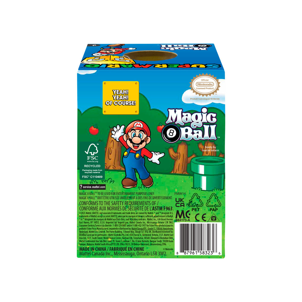 Magic 8 Ball: Super Mario Fortune-Telling Toy Age 6+ Mattel FMW14