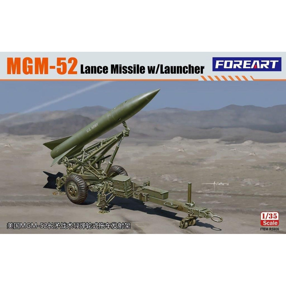 Foreart R5906 MGM-52 Lance Missile w/Launcher 1:35 Model Kit