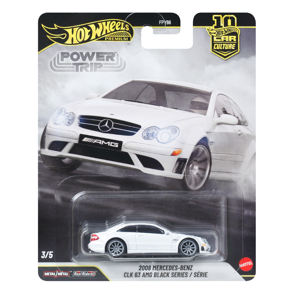 Hot Wheels Premium 2008 Mercedes Benz CLK63 Black Series Age 3+ Mattel JKF29