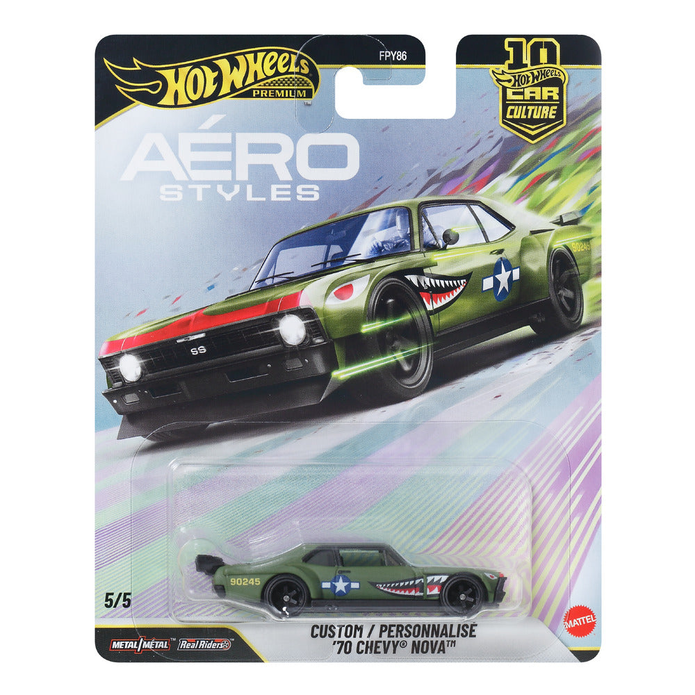 Hot Wheels Premium Car Culture Custom '70 Chevy Nova Age 3+ Mattel JKF37